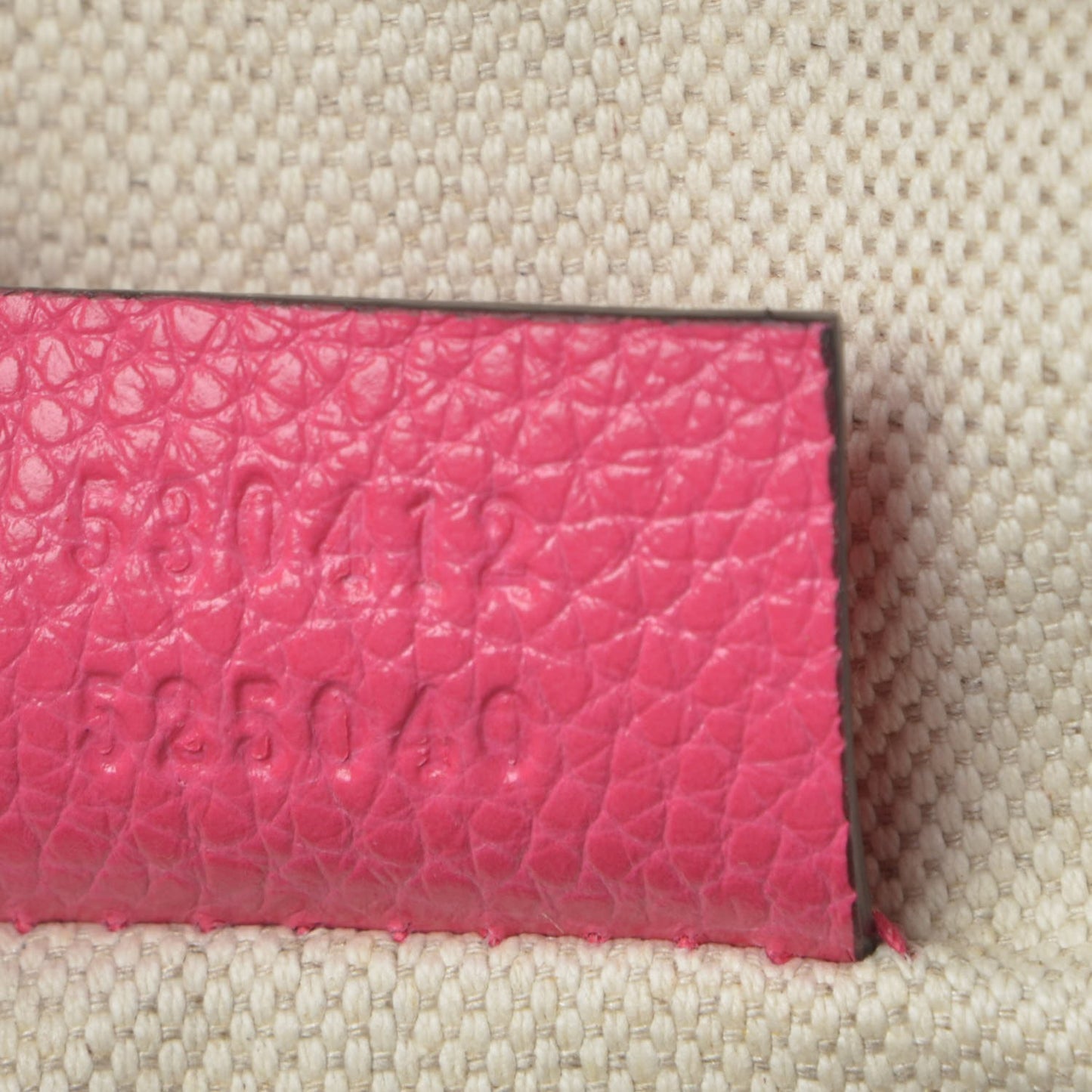 Grained Calfskin Logo Belt Bag Pink
