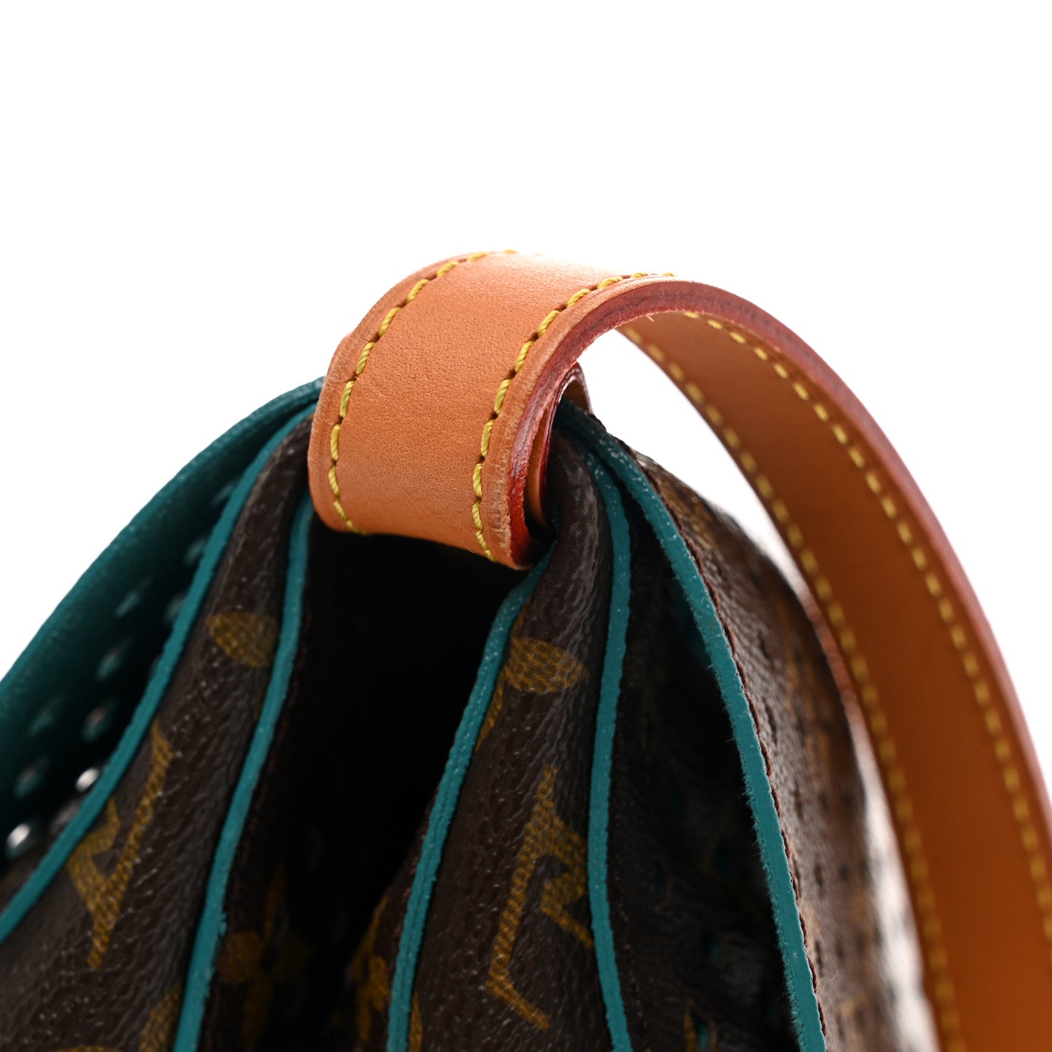 Louis Vuitton Monogram SC Flore Saumur Teal 10 of 10