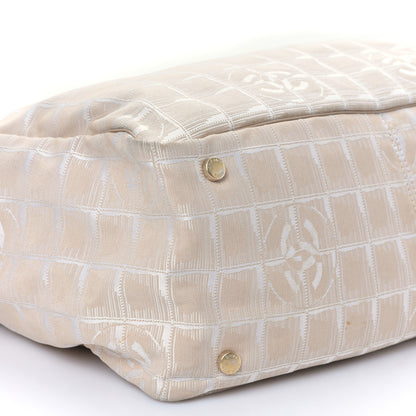 Chanel Nylon Medium Travel Tote Beige 8 of 9