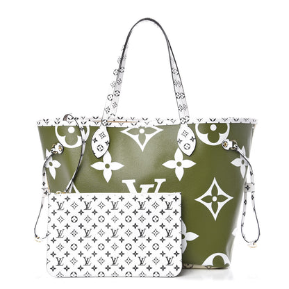 Louis Vuitton Monogram Giant Neverfull MM Kaki 1 of 12