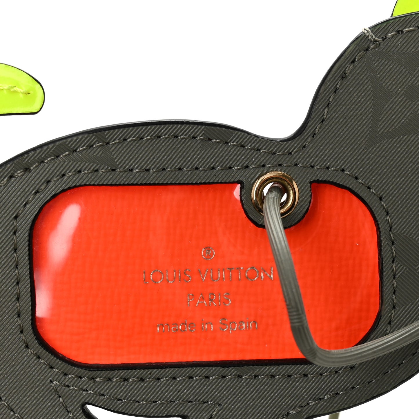 Monogram Titanium Dog Name Tag