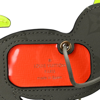 Louis Vuitton Monogram Titanium Dog Name Tag 3 of 4