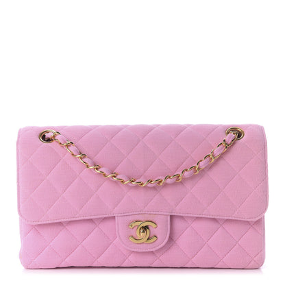 Chanel Jersey Quilted Medium Single Flap Pink 1 of 9