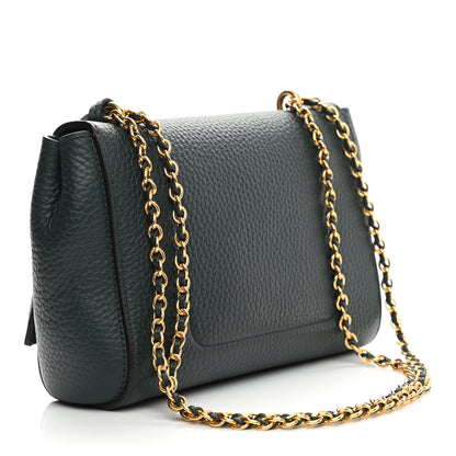 Mulberry Small Classic Grain Calfskin Small Lily Flap Dark Green 3 of 9