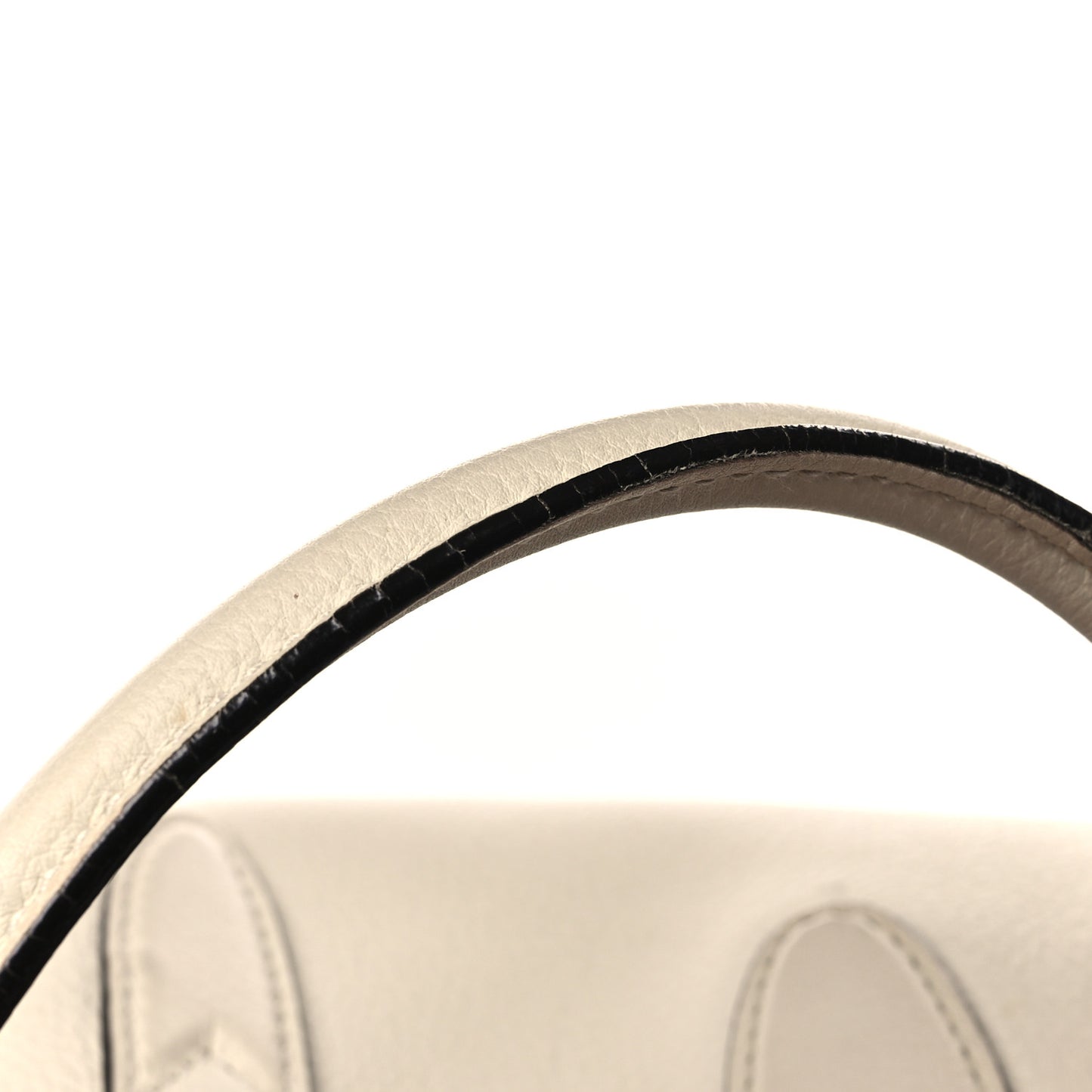 Soft Calfskin Medium Jackie Top Handle Bag Antique White