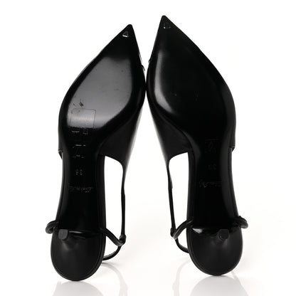 Louis Vuitton Calfskin Urban Twist Slingback Pumps 36 Black 5 of 9
