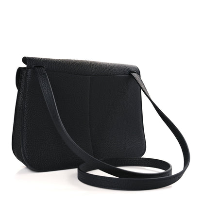 Hermes Taurillon Clemence Halzan 25 Black 3 of 10