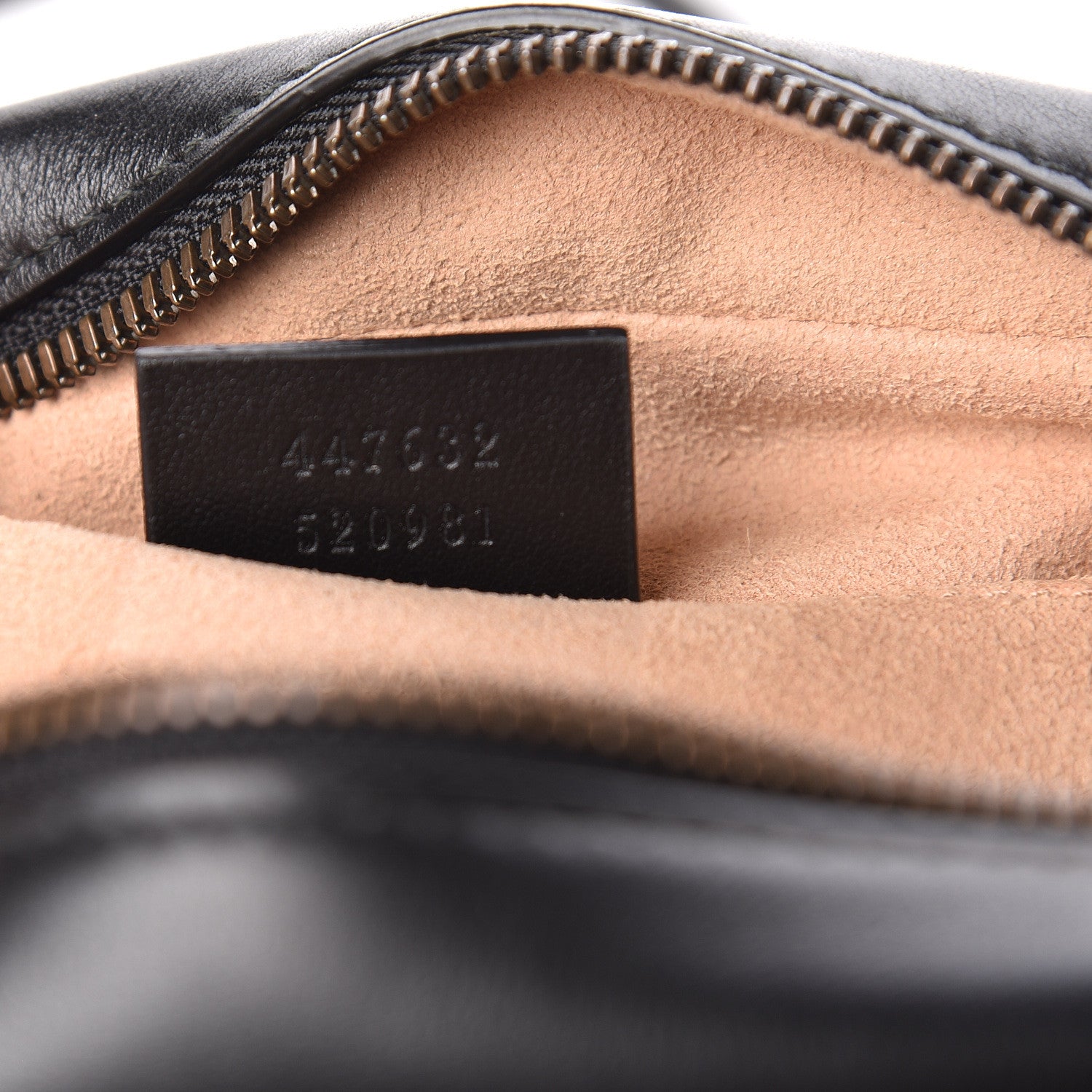 Gucci Calfskin Matelasse Small GG Marmont Chain Shoulder Bag Black 9 of 10