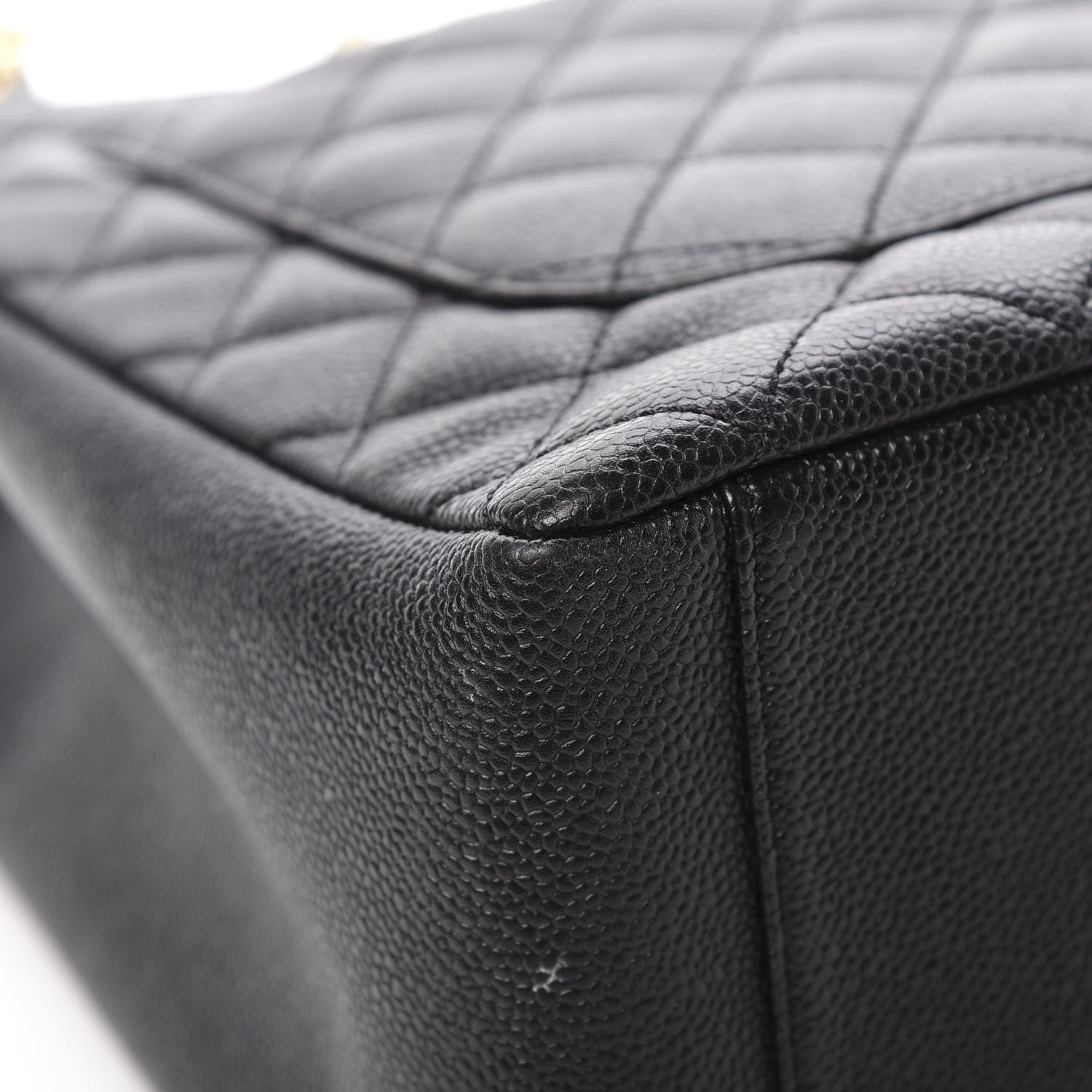 Chanel Caviar Quilted Grand Shopping Tote GST Black 12 of 14