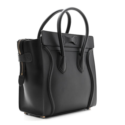 Celine Smooth Calfskin Micro Luggage Black 3 of 11