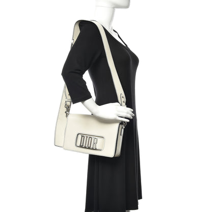 Christian Dior Smooth Calfskin Dio(r)evolution Flap Bag Off White 2 of 14