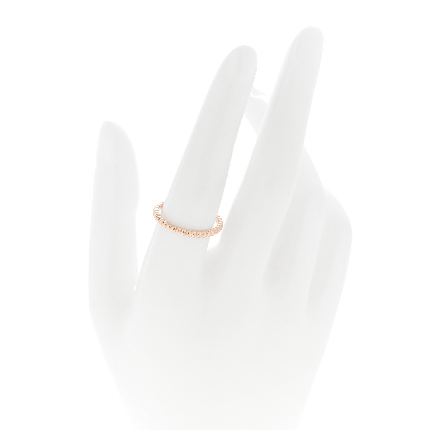 Van Cleef & Arpels 18K Rose Gold Small Perlee Ring 57 8 2 of 5