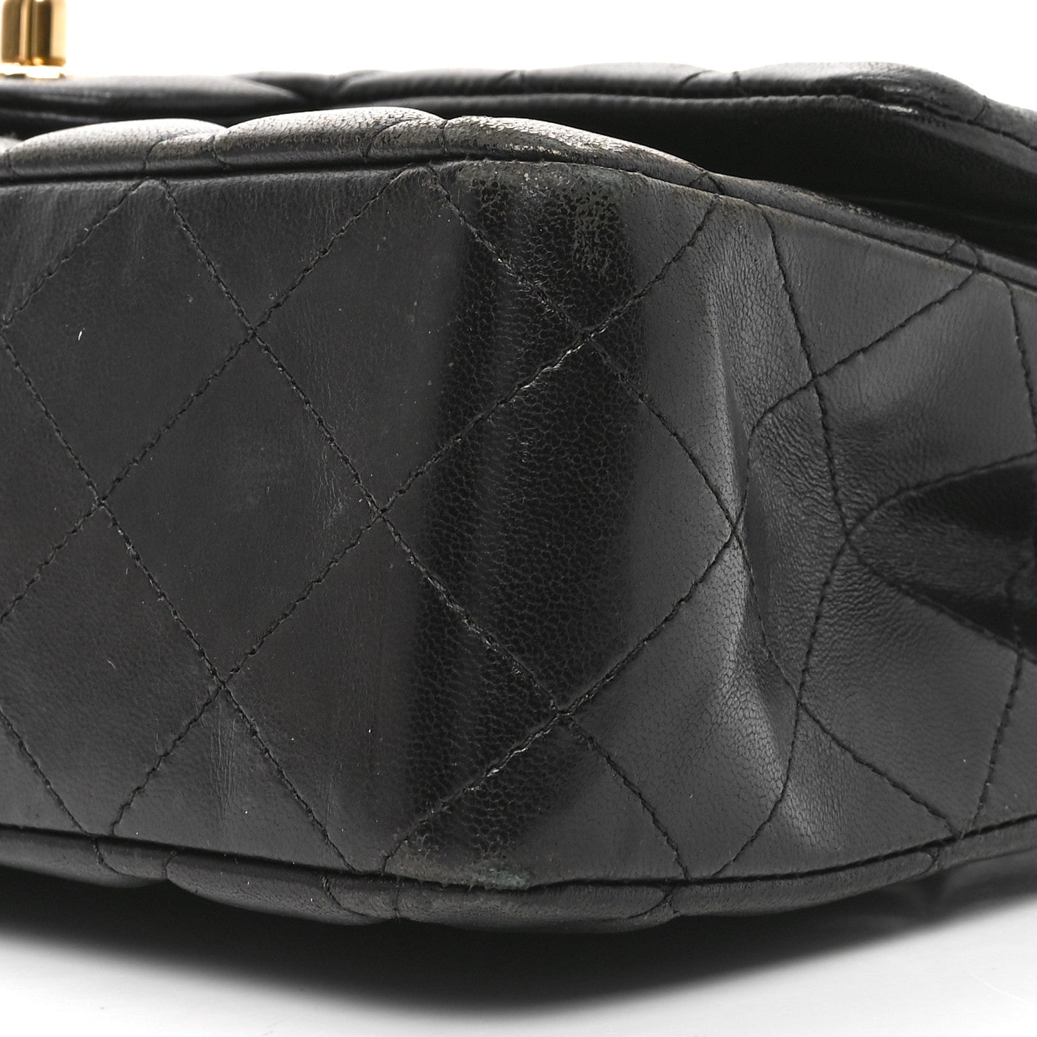 Chanel Lambskin Quilted Medium Double Flap Black 10 of 11