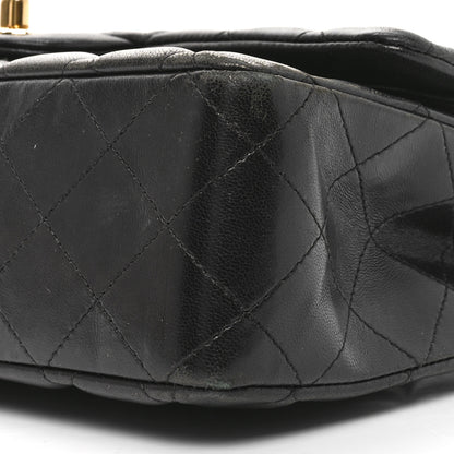 Chanel Lambskin Quilted Medium Double Flap Black 10 of 11
