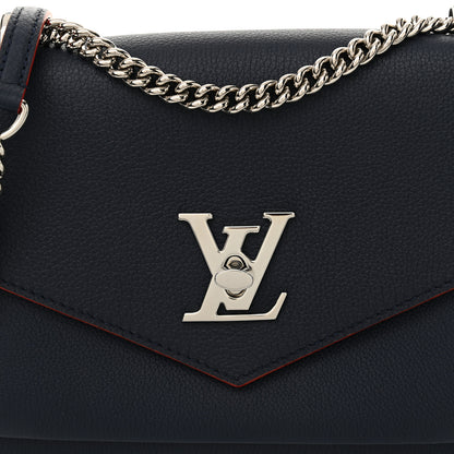 Louis Vuitton Soft Calfskin My Lockme Chain Bag BB Marine Rouge 7 of 9