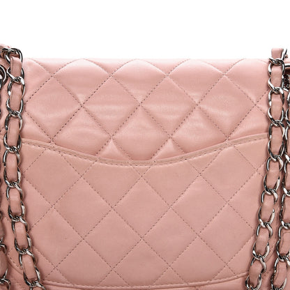 Chanel Lambskin Quilted Medium Double Flap Light Pink 9 of 13