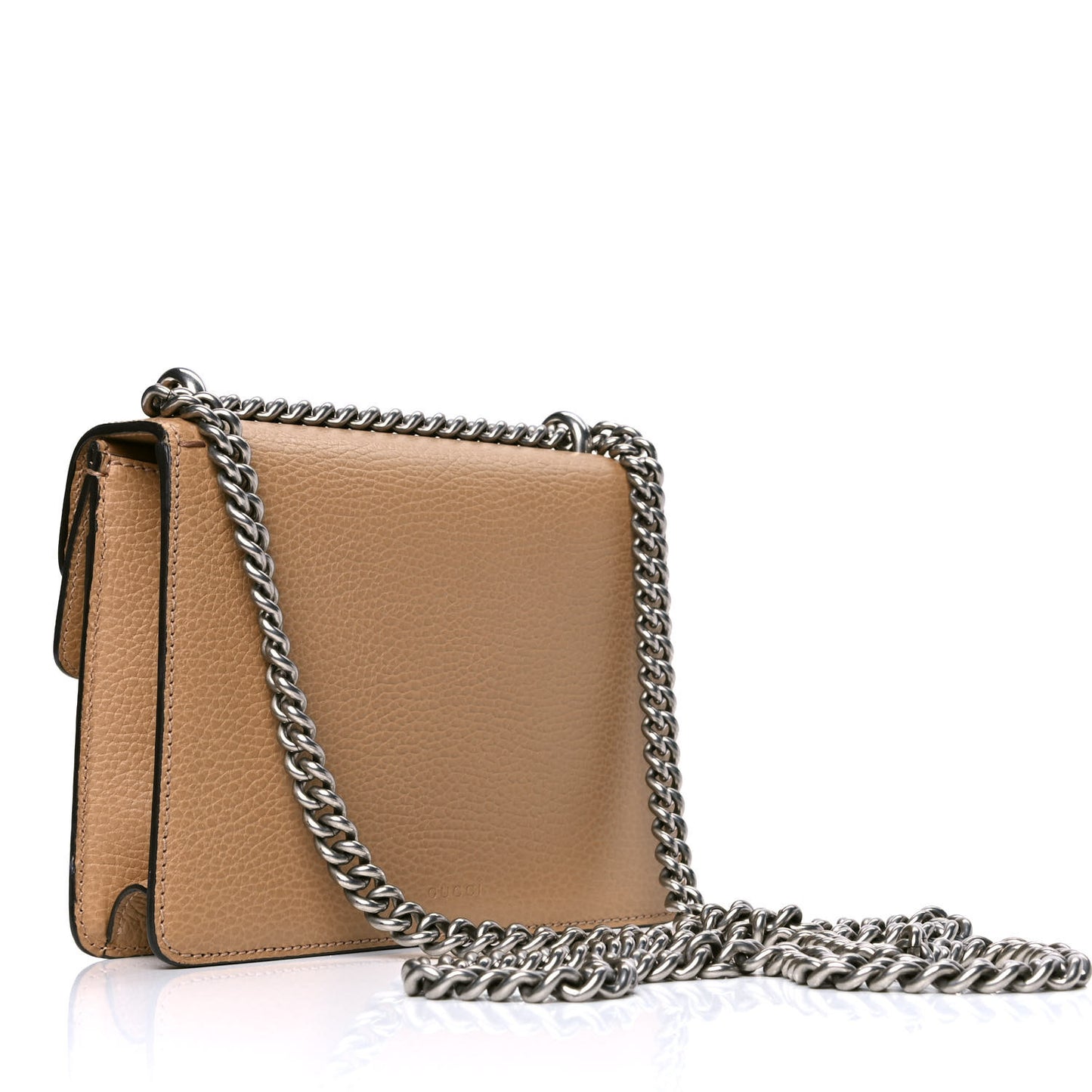 Dollar Calfskin Crystal Mini Dionysus Shoulder Bag Natural Tan Black Diamond
