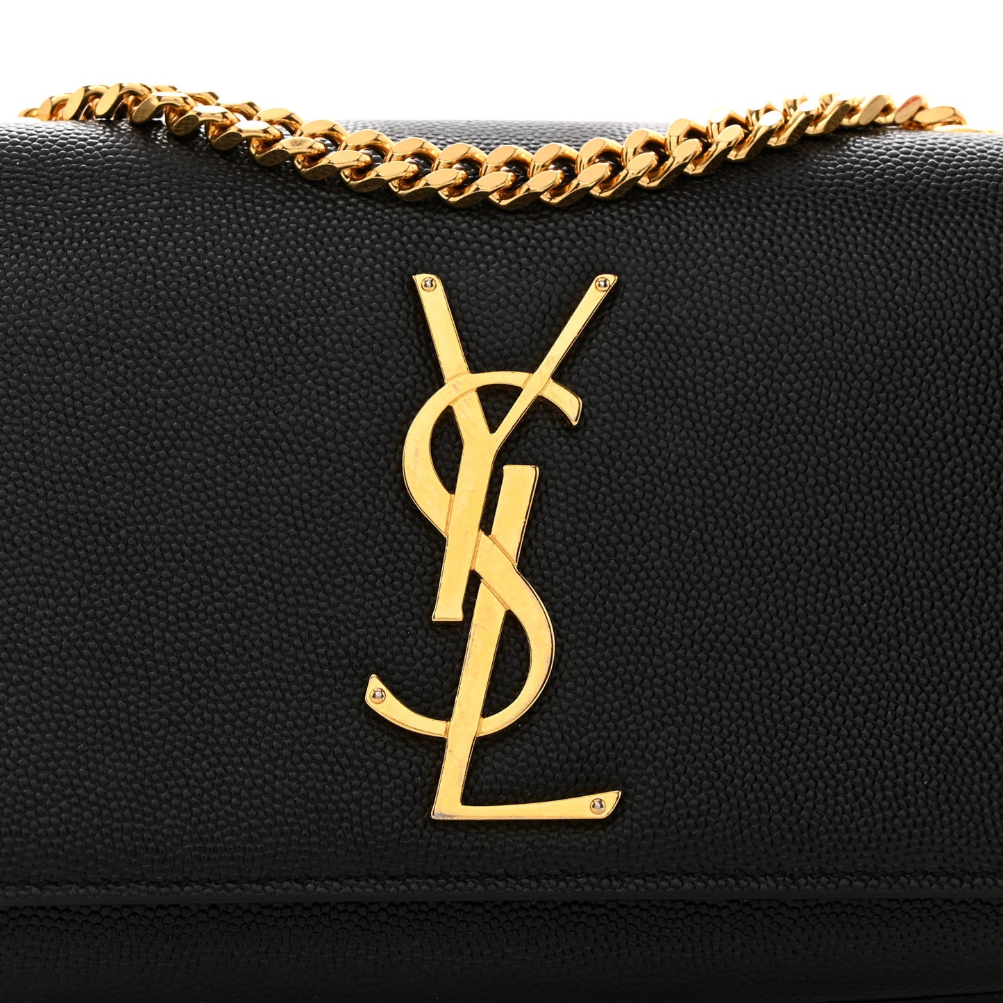 Grain De Poudre Small Monogram Kate Satchel Black