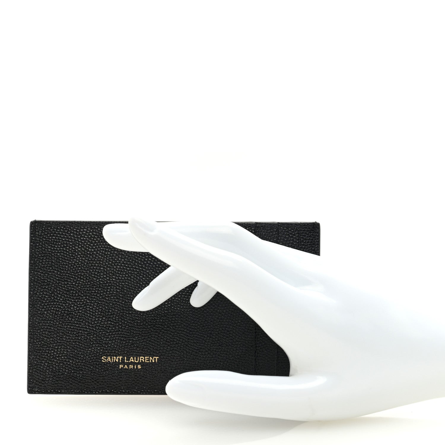 Saint Laurent Grain de Poudre 5 Fragments Card Holder Black 2 of 6