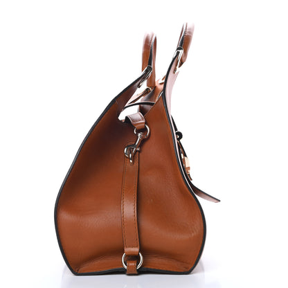 Gucci Calfskin Medium Stirrup Top Handle Bag Brown 16 of 17