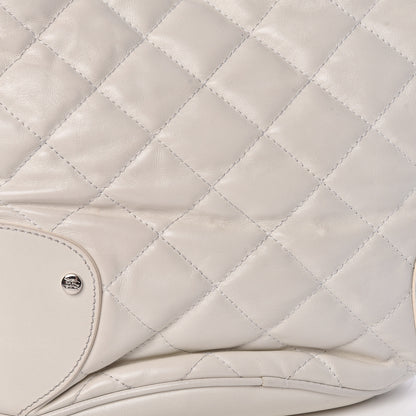 Burberry Calfskin Quilted Bucket Shoulder Bag White 20 of 20