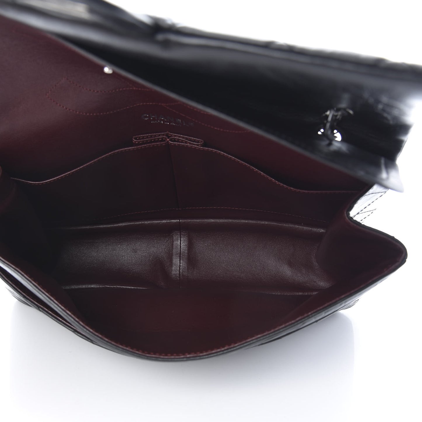 Aged Calfskin Quilted 2.55 Reissue 227 Flap Black