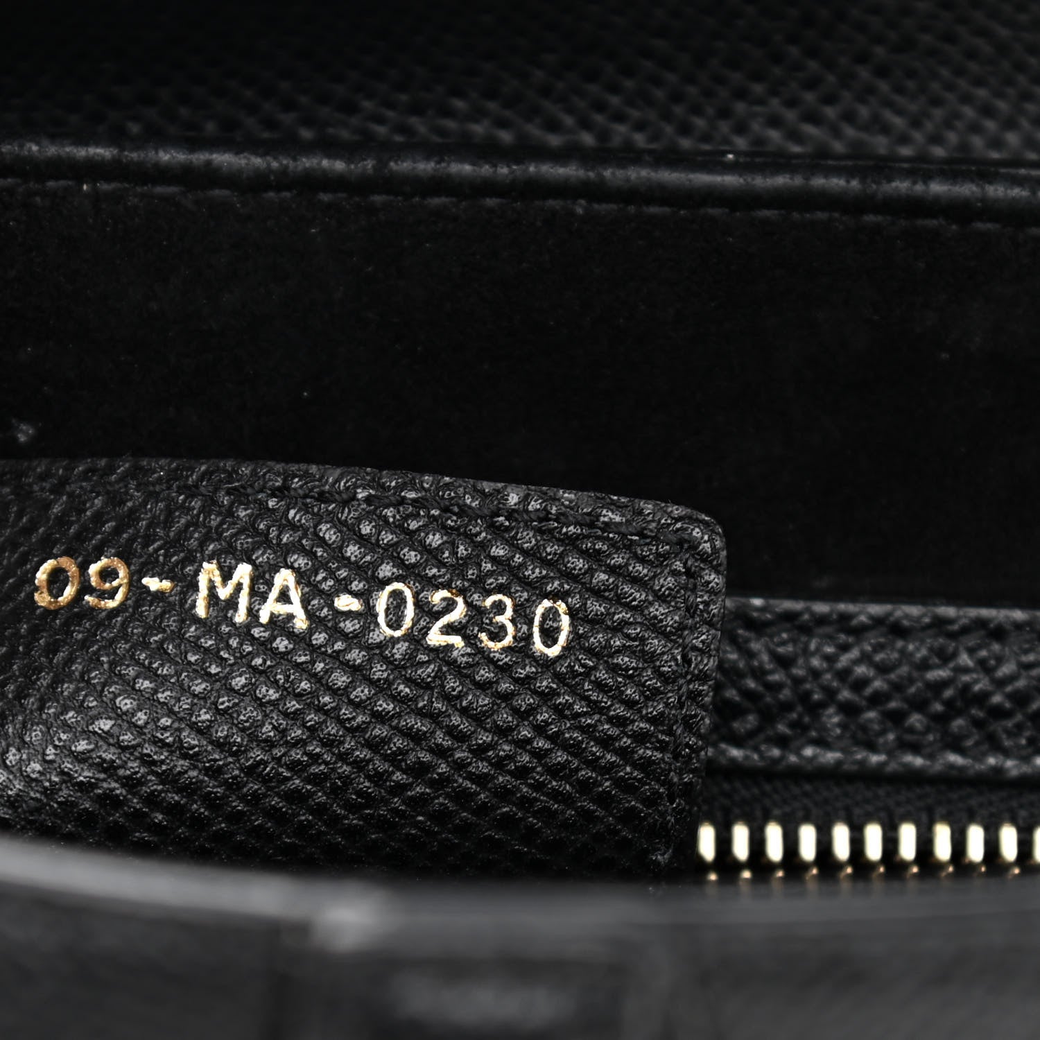 Christian Dior Grained Calfskin Saddle Bag Black 7 of 10