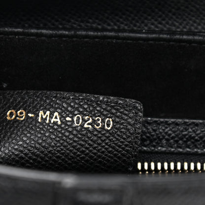 Christian Dior Grained Calfskin Saddle Bag Black 7 of 10