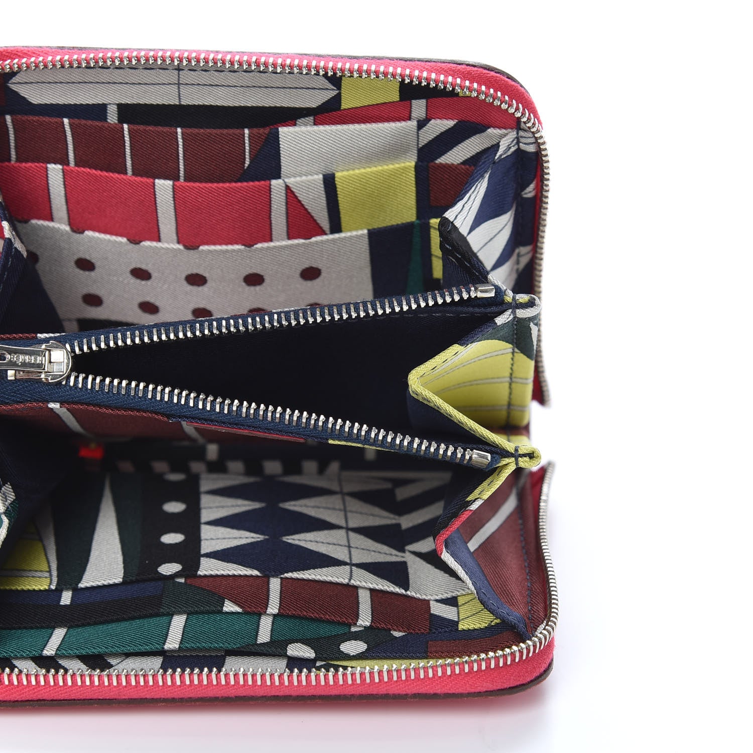 Hermes Epsom Silk'in Compact Wallet Rose Extreme 5 of 8
