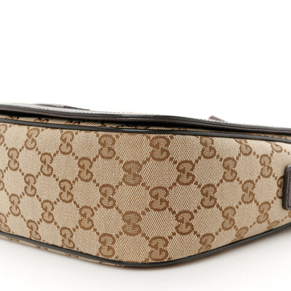 Gucci Monogram Flap Messenger Bag Beige Dark Brown 13 of 13