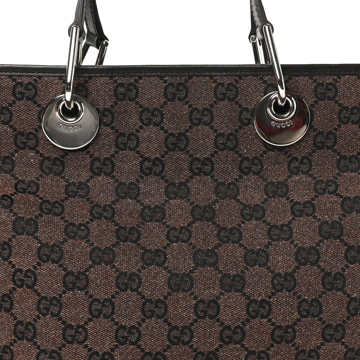 Gucci Monogram Eclipse Tote Dark Brown 8 of 10