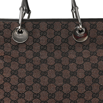 Gucci Monogram Eclipse Tote Dark Brown 8 of 10