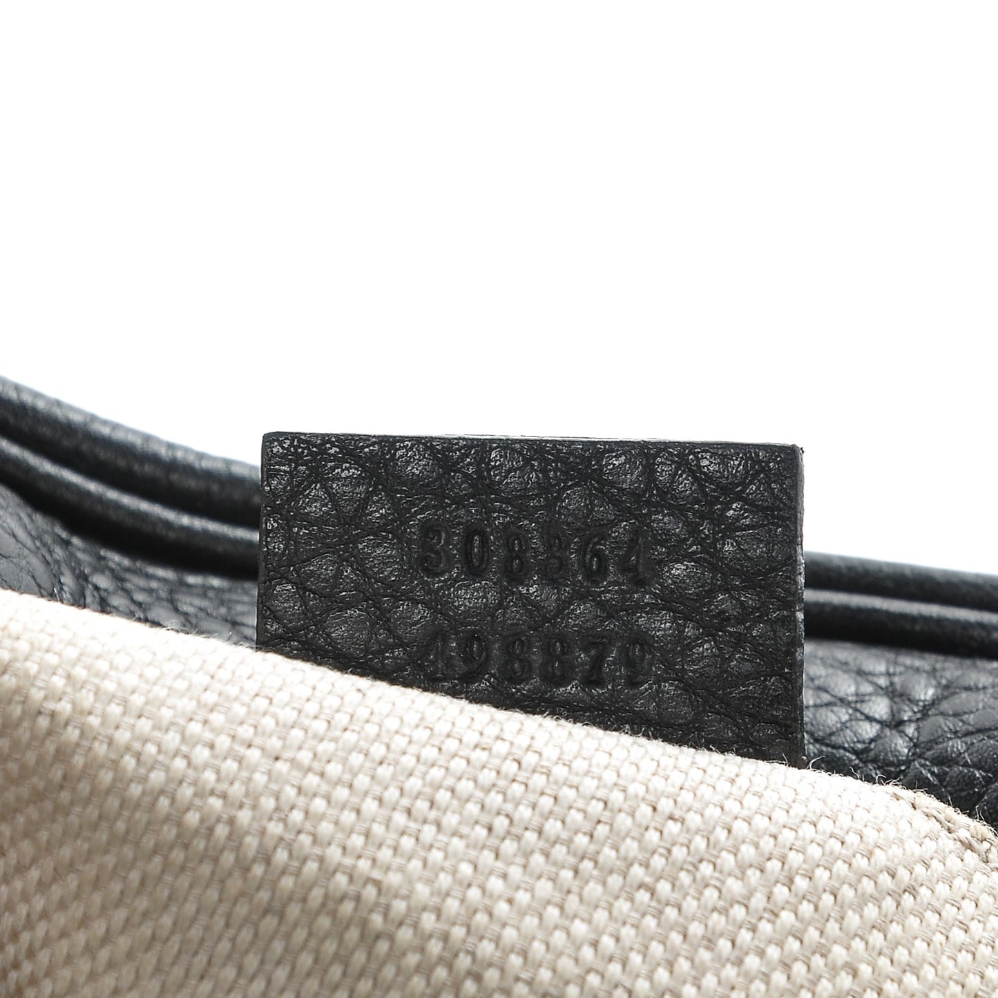 Pebbled Calfskin Small Soho Disco Bag Black