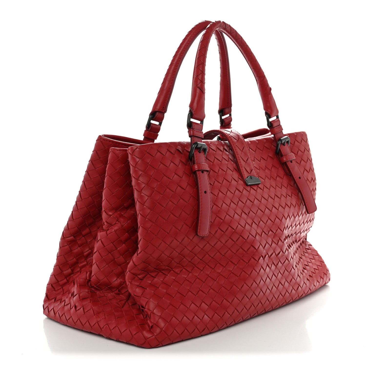 Bottega Veneta Light Calf Intrecciato Medium Roma Fraise 3 of 12