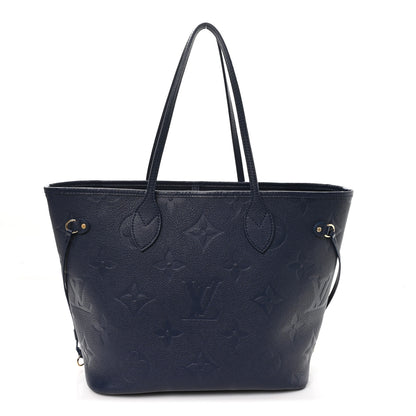 Louis Vuitton Empreinte Monogram Giant Neverfull MM Navy 1 of 9