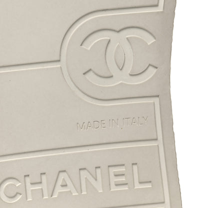 Chanel Tweed Womens CC Platform Sneakers 39.5 White 8 of 11