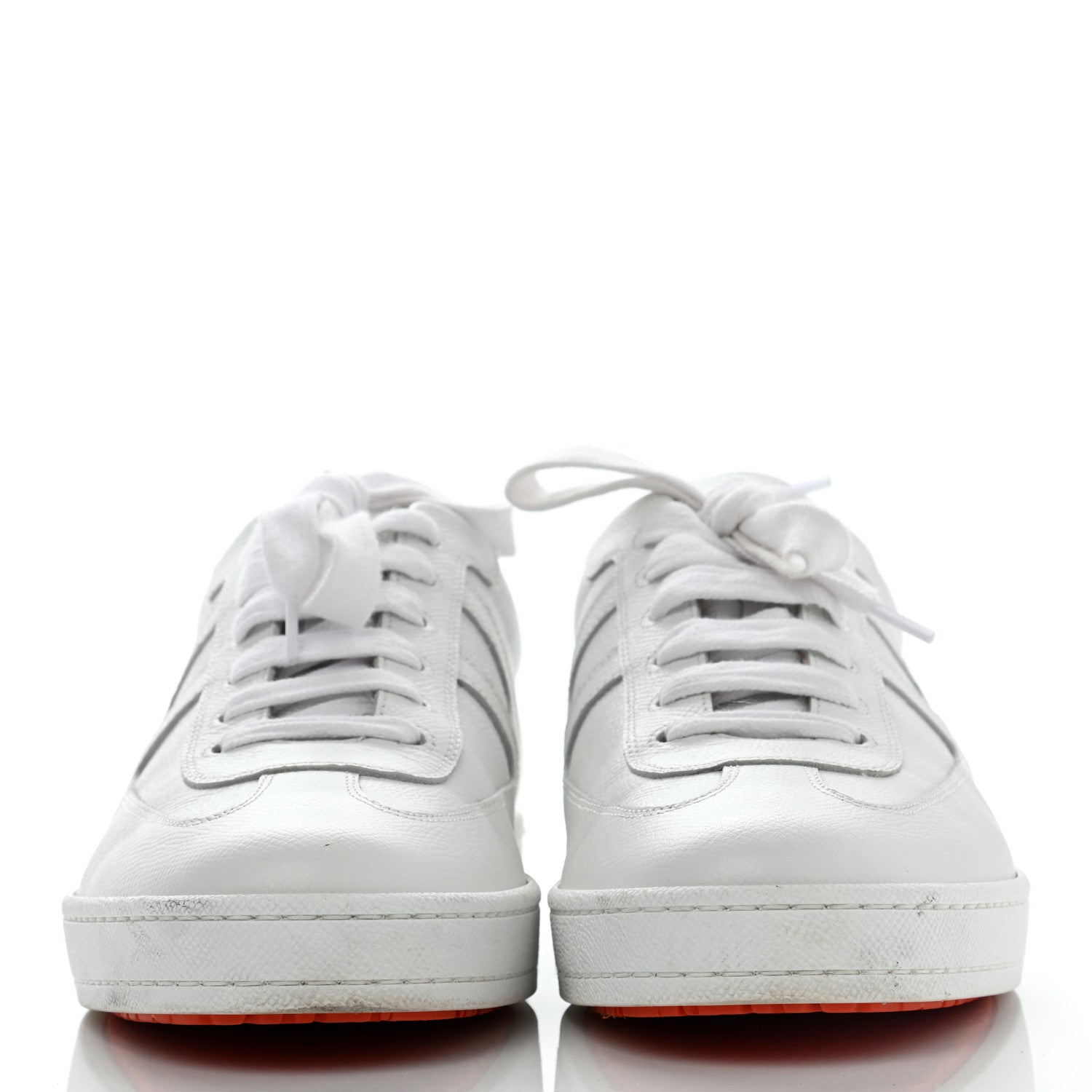 Hermes Epsom Womens Boomerang Sneakers 41 White 2 of 11