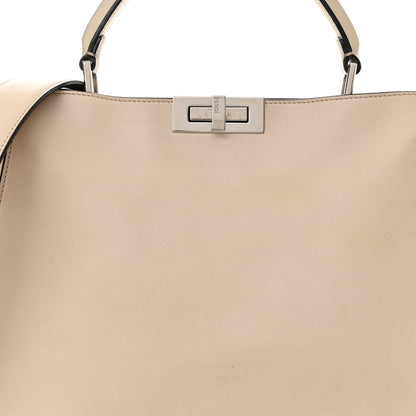 Fendi Vitello Tahiti Burro Large Peekaboo Iconic Essentially Satchel Beige 7 of 15