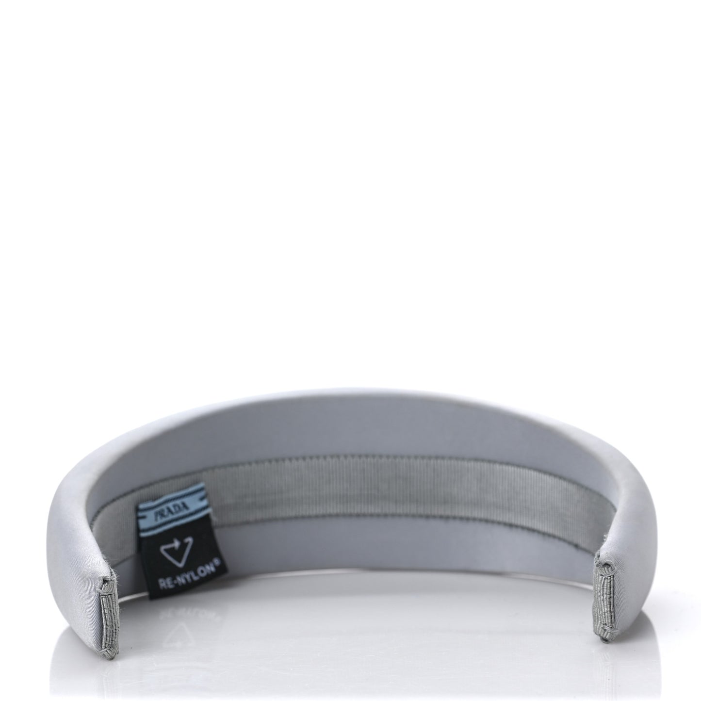 Re-Nylon Triangle Logo Headband Fiordaliso