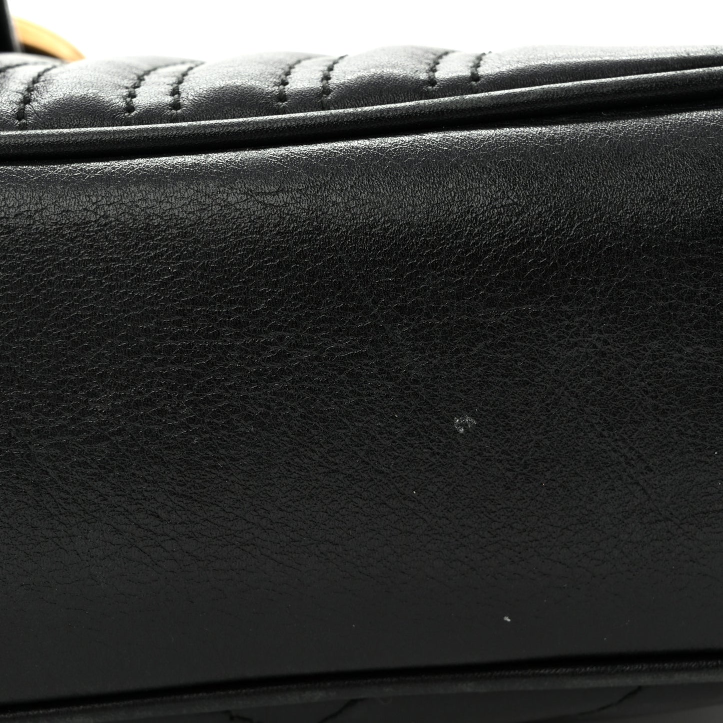 Calfskin Matelasse Medium GG Marmont Shoulder Bag Black