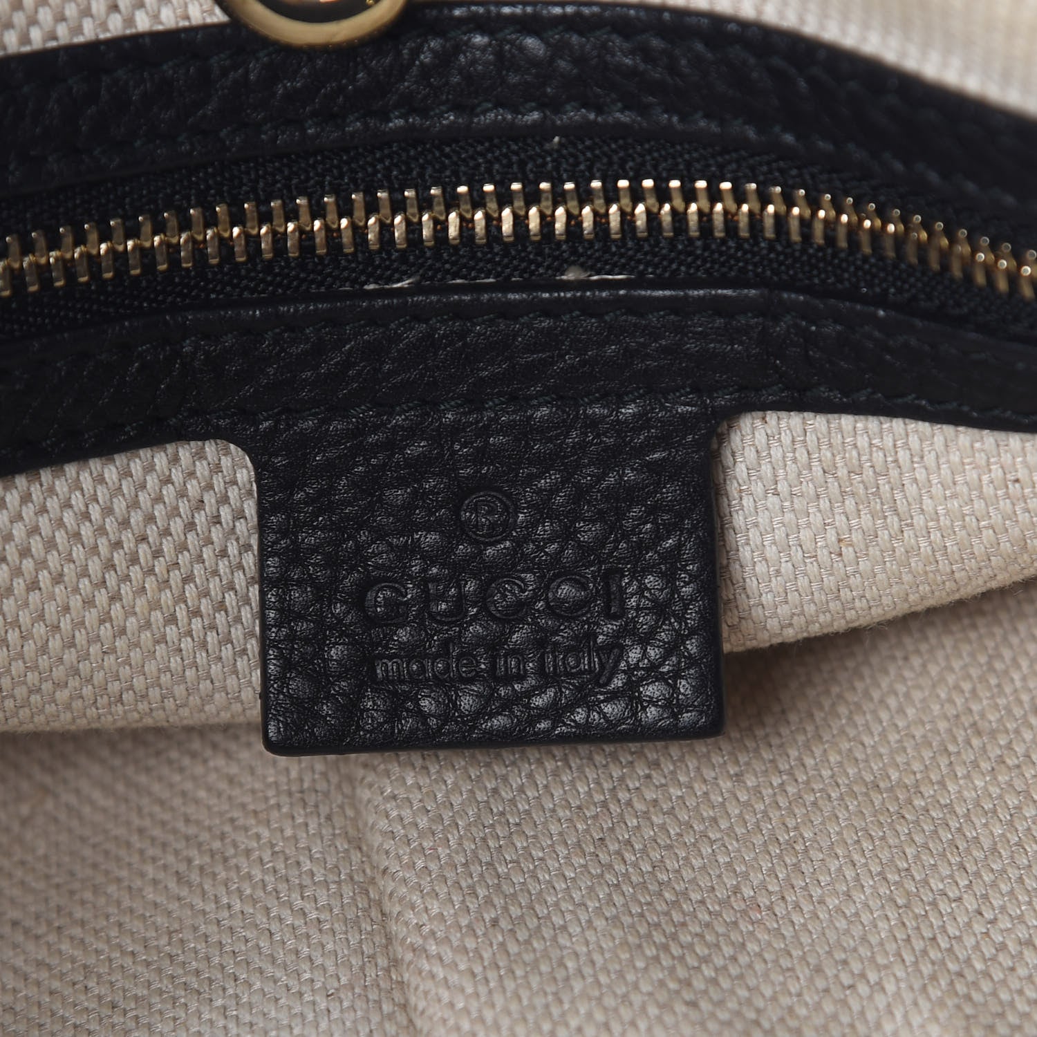 Gucci Pebbled Calfskin Medium Soho Chain Shoulder Bag Black 6 of 18