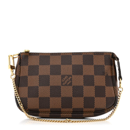 Louis Vuitton LOUIS VUITTON Damier Ebene Mini Pochette Accessories 1 of 8