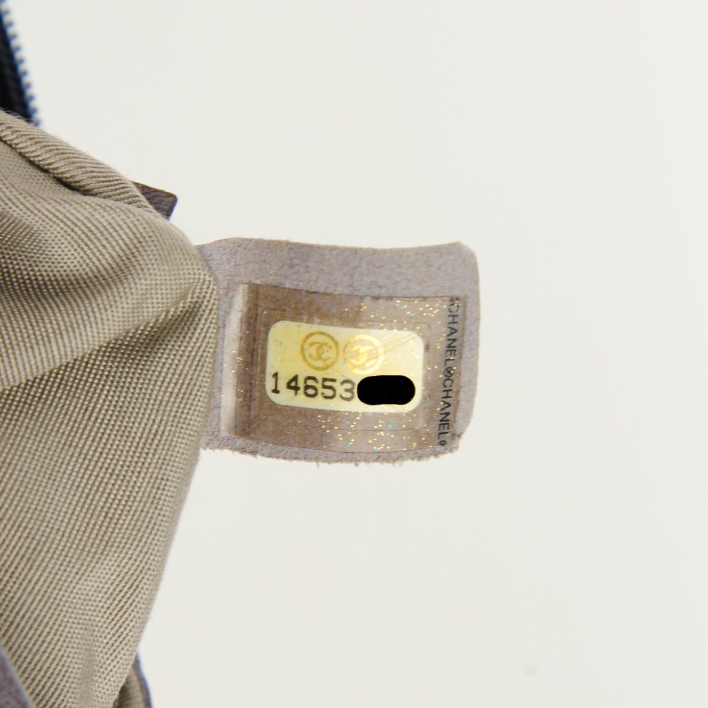 Lambskin Half Moon Wallet On Chain WOC Blue