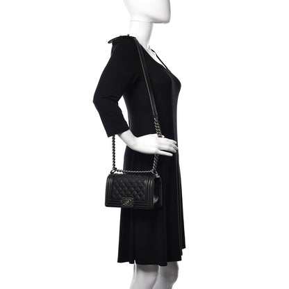 Chanel Caviar Quilted Small Boy Flap Black 2 of 13