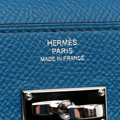 Hermes Epsom Kelly Longue Wallet Bleu Izmir 6 of 10