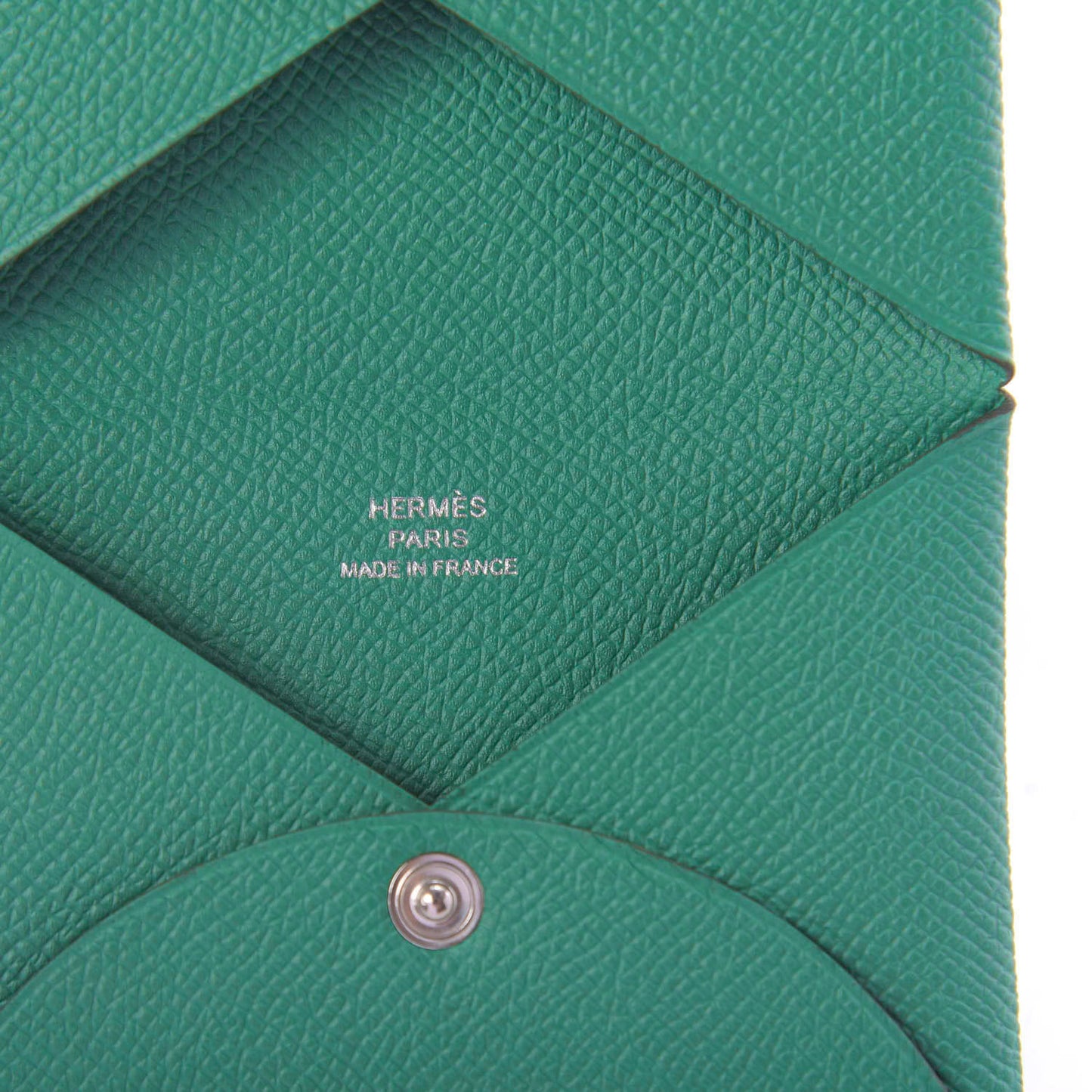 Epsom Calvi Card Case Vert Vertigo