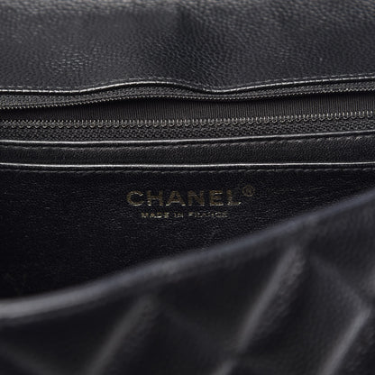 Chanel Caviar Quilted Jumbo Single Flap Black 7 of 10