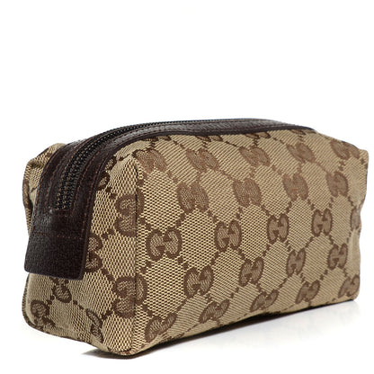 Gucci Monogram Small Balthus Cosmetic Case Beige Ebony Cocoa 3 of 7