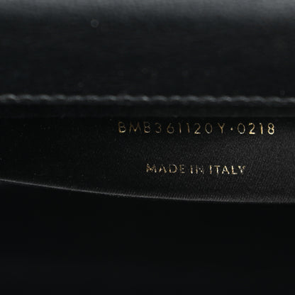 Saint Laurent Calfskin Monogram Large Belle De Jour Clutch Black 7 of 8