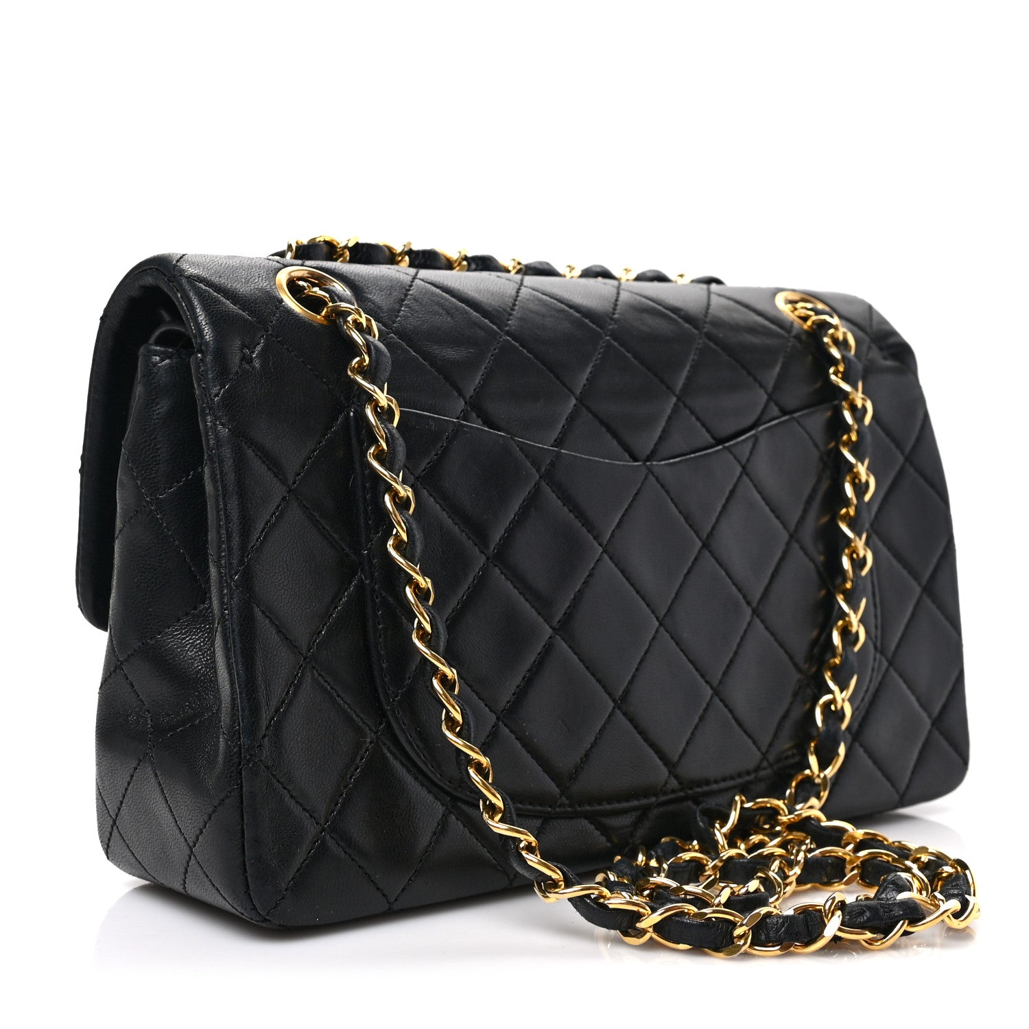 Chanel Lambskin Quilted Small Double Flap Black 3 of 8